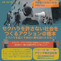 【11/17開催　セクハラを許さない社会をつくるアクション＠橋本〜セクハラを起こす会社に責任逃れさせない！】