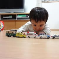 木工作品　「ミニカー置き場」