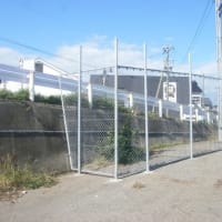 金沢港大野岸壁に立入防止柵を設置しました。