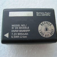 Panasonic DMW-BMB9PP Panasonic DMC-FZ45 FZ48 FZ40 FZ100バッテリー895mAh 6,5Wh 7,2V/7,4V