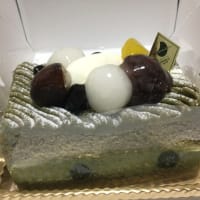 抹茶のケーキ・・・