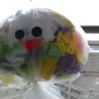 孫の作った可愛い　てるてる坊主