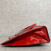 CELINE セリーヌでとっても珍しい スターボール金具付レーザートートバッグ 赤 RED