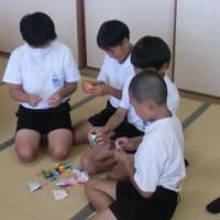 2025.7.9　平和の折り鶴の昇華再生（６年生）