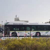 四日市で、ＥＶ路線バスの出発式