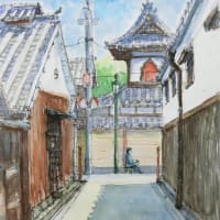 「奈良・今井町・称念寺界隈」の絵を仕上げました❣