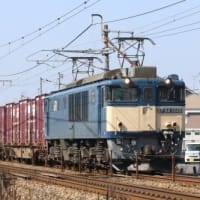 岡山の列車（EF64牽引貨物列車）
