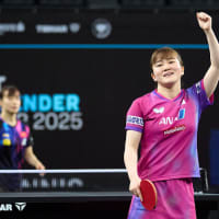 卓球、コンテンダー　男・女ｓ　優勝。