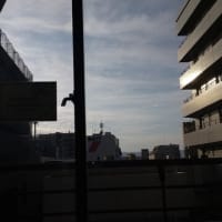 昨日朝・大阪天王寺区東の上空地震雲。