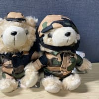 今年も迷彩柄のくまのぬいぐるみをゲット！