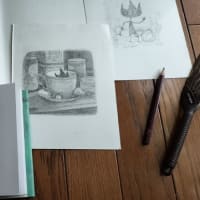 ショーン・タンの鉛筆画を模写