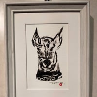 No.2663　版画展・名もなき犬達より
