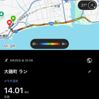 雨の中を走る、