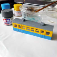 Nゲージ鉄道模型工作　－ 赤い列車と青い列車 ー