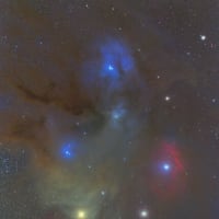 さそり座アンタレス領域のカラフル星雲