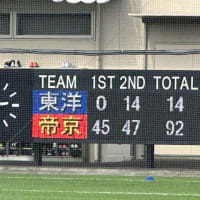 関東大学ラグビー春季交流戦、東洋大学が帝京大学から2トライ奪う！