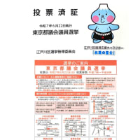 今回の投票済証は「お湯の富士」ちゃんです！