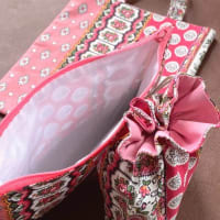 【ハンドメイド】ソレイアード生地で手縫いのポーチ、完成しました（気分が上がる華やかなバンド プロヴァンサル ローズ☆）