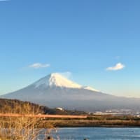 昨日の朝の富士山
