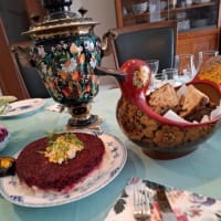 名古屋でロシア料理パーティ、政子さんのバースディを祝う。