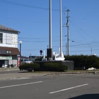 長谷川工「根室駅前広場白鳥の灯」　根室市の野外彫刻(2)