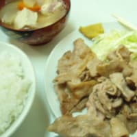 東京都台東区山谷のぶた肉いためライス