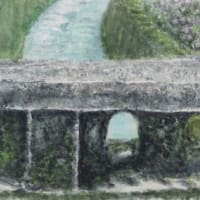 楽描き水彩画「小さな橋」