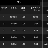 早朝ラン８ｋｍ