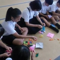2025.7.9　平和の折り鶴の昇華再生（６年生）