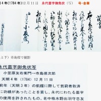 「大地主・市島邸の物語　25」優婆尊、水原代官所、市島南山・没、永代苗字御免状