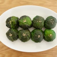 エゴマの葉のおにぎりを作ってみた