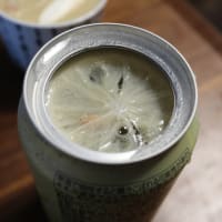 シェントウジャン（鹹豆漿）と鶏の梅酒煮