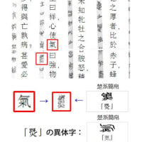 老儒解詁録⑤－字歴『氣』①　