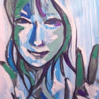 #face portlate #oil painting #casein base #beauty girl