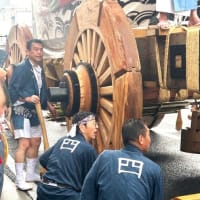 雨のなか大船鉾が、今年の祇園祭の大トリを飾り巡行