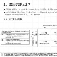 「並行交渉」の特徴と役割について－第69回燮（やわらぎ）会②