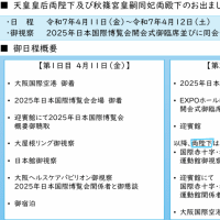 久子さまは何しに万博へ？　ｃｆ．秋篠宮皇嗣同妃両殿下、今上、愛子さま