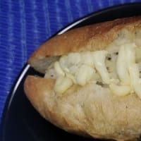 【05/31朝食】ベーコンポテトフランスハーフ、ごろごろマッシュポテトが良いんだね：D