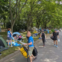 大泉緑地24時間走のスタッフ・・・