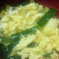 レシピ：ニラと卵の中華風スープ