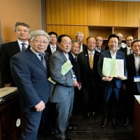 道路整備促進期成同盟会全国協議会第46回通常総会＆命と暮らしを守る道づくり全国大会＆要望活動＆生坂ダム湖上空からの風景