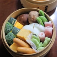野菜などの蒸籠蒸し