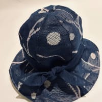 「紗の帯で作る帽子」