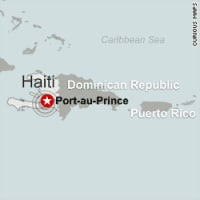 Large earthquake hits Haiti; tsunami watch issued 