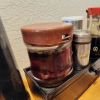 |M3410|がもせん（巣鴨と千石の間）『薫KAORU』にお邪魔。レモンサワー＆砂肝とねぎの黒コショウ和え＆ハムカツで開始し、魚介豚骨つけ麺（麺カタ）のあとはシビカラ汁飯で大満足・大満腹！