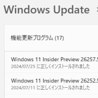 Windows 11 Canary チャンネルに Build 26257.5000 が配信されてきました。