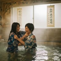 銭湯で洗車
