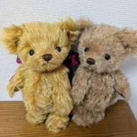 生徒さんの作品　生地違いのくまちゃんズ