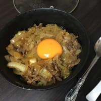 今日は牛丼