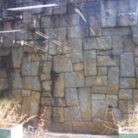 鶴舞図書館の石壁